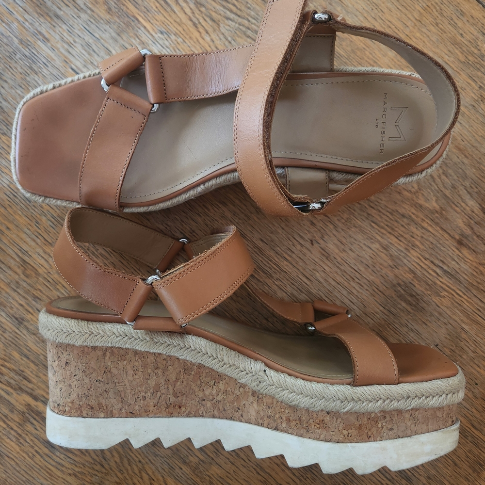 Marc Fisher Platform Cork Sandals